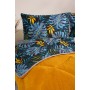 ETE HOMETEX ÇİFT KİŞİLİK LÜX WELSOFT YORGAN SETİ 195X215CM MONESTERA HARDAL 8696474231954